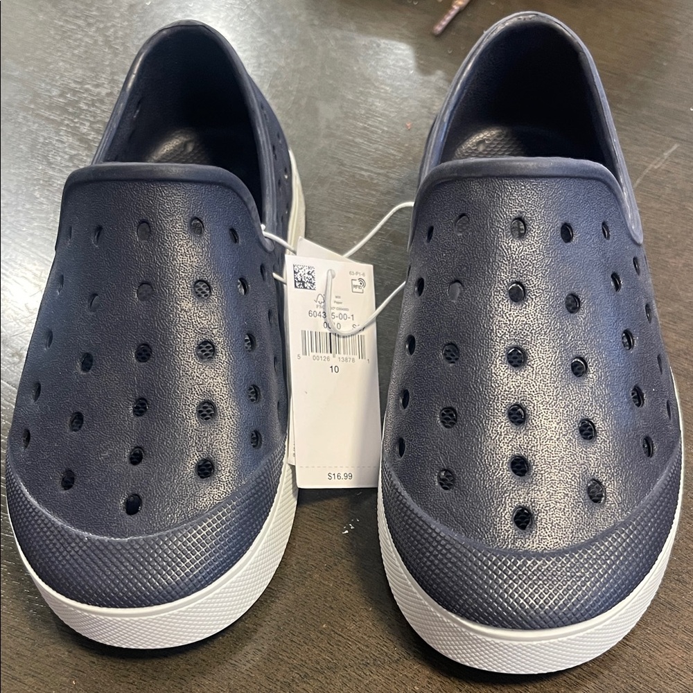 Boys Navy Slip-On Shoes